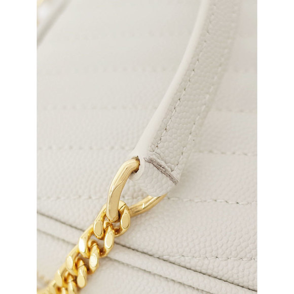 Saint Laurent Paris Lou Mini Bag Shoulder Bag Ivory Black - Picture 5 of 9